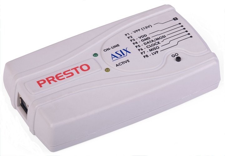 PRESTO (version 2010) - USB connector view